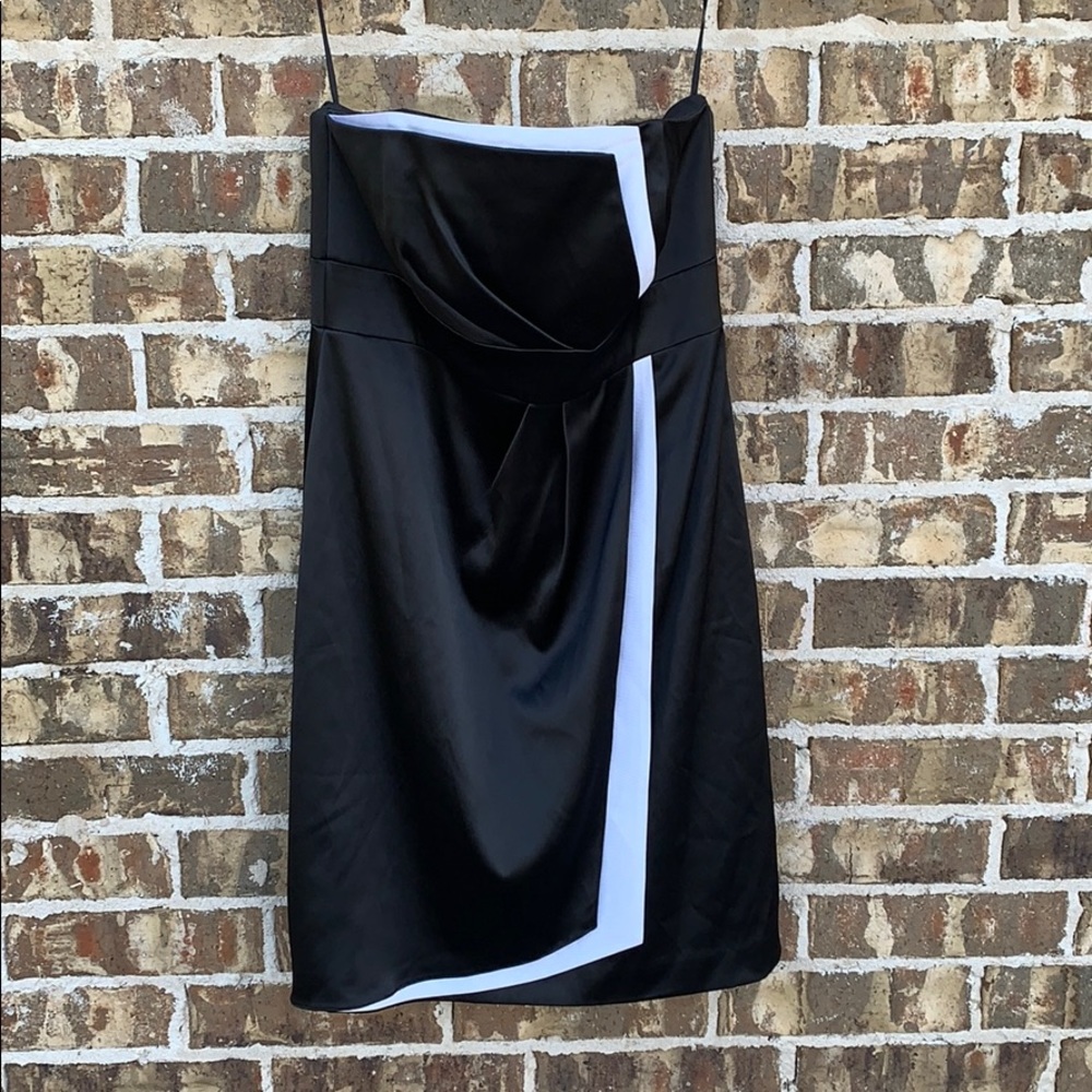 semi-formal strapless dress